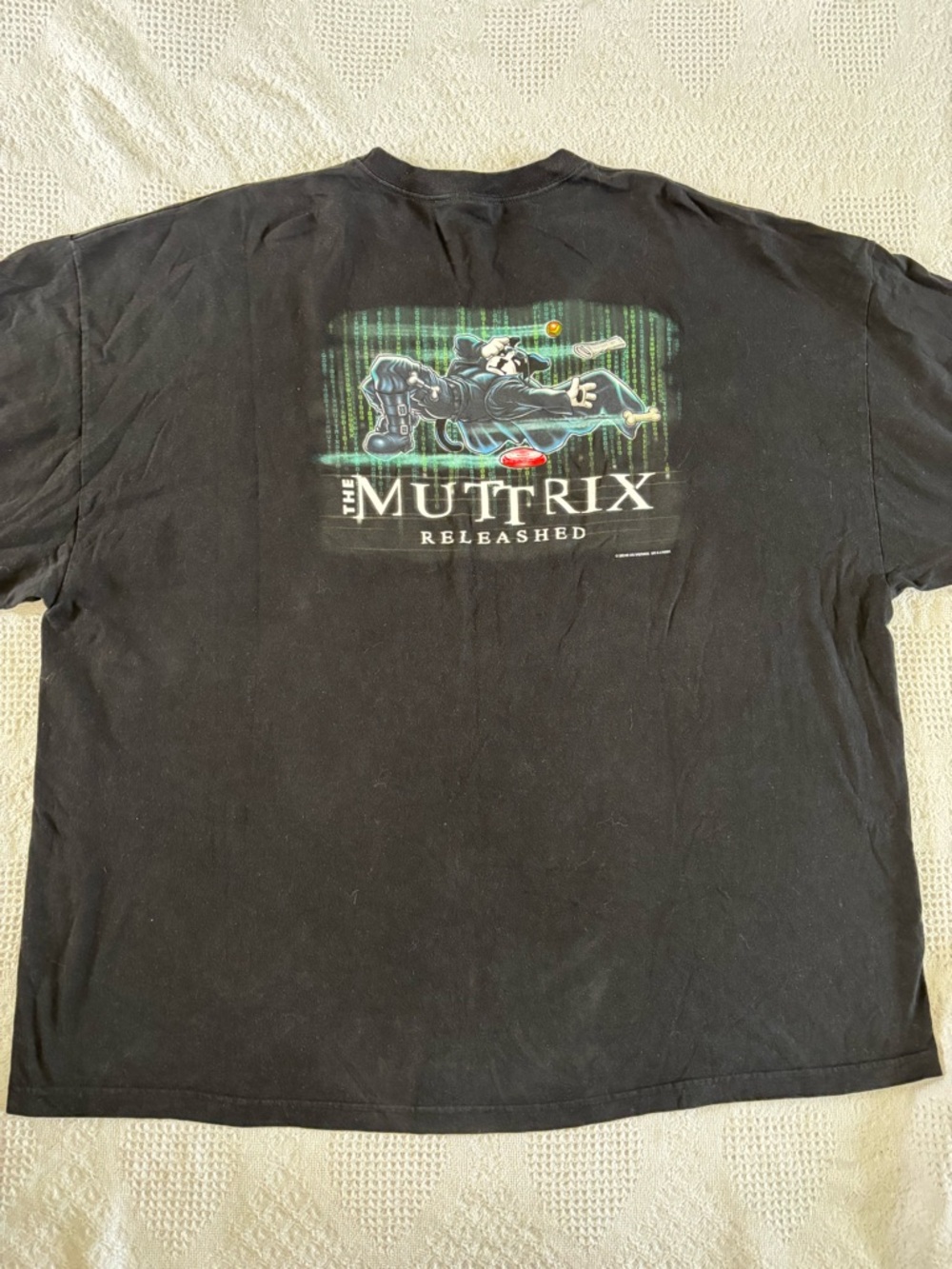 Big Dogs The Matrix Movie Parody Mens 5X Black Vintage Y2K Tshirt Preowned